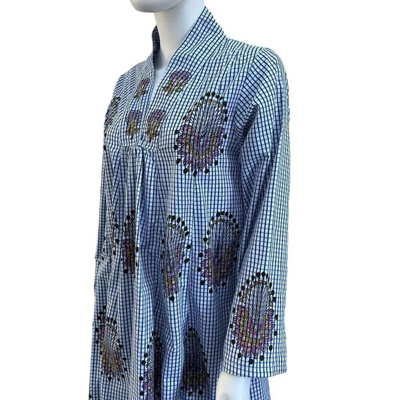 Cotton Hand Block Print Floral Dress - Picture 4 of 13